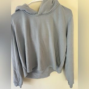 Light Blue Cropped Sweatshirt. Brandy Melville